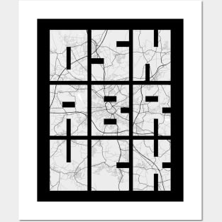 Osnabruck, Germany City Map Typography - Light Posters and Art